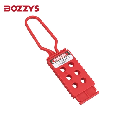 Bozzys 6mm Dia Shackle Nylon Lockout Hasp with 6 Holes