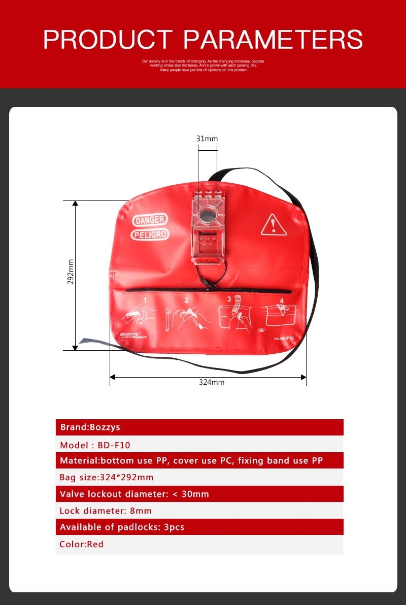 Seal Tight Handle-off Ball Valve Lockout Bag