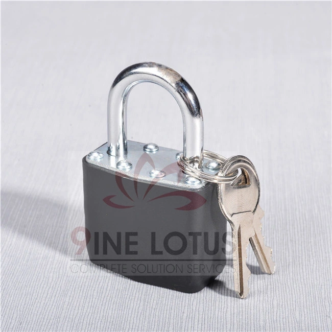 High Quality Steel Laminated Steel 40mm Padlock with Rubber Cover