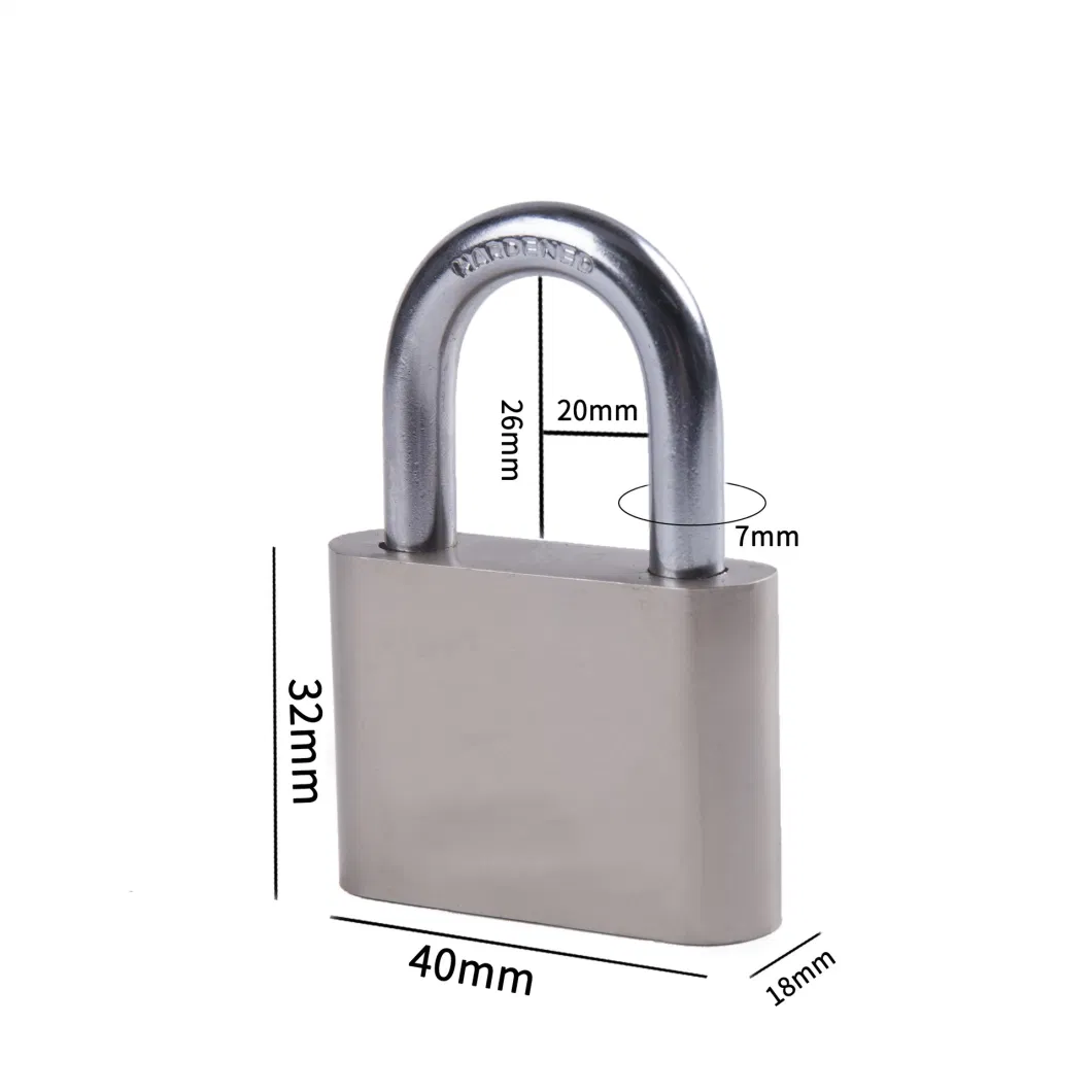 Yh1121 Keyed Alike Square Lock Iron Padlock Including 3 Keys