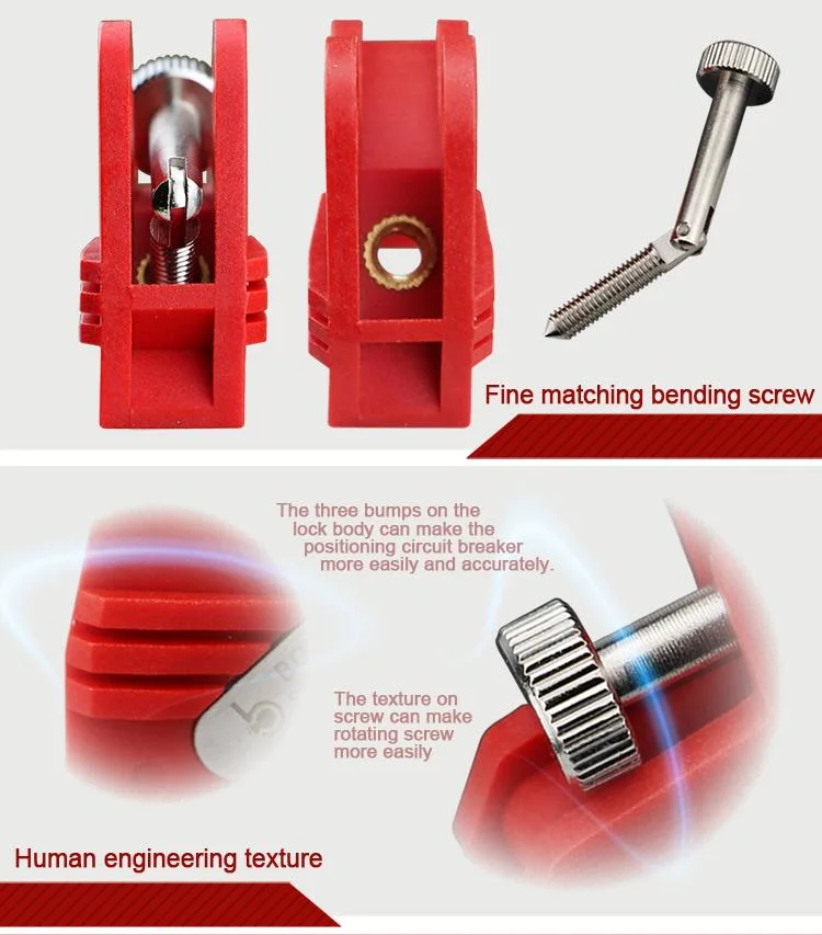 Industrial Multi-Function Electrical Miniature Breaker Lockout Device for Lockout Insulated