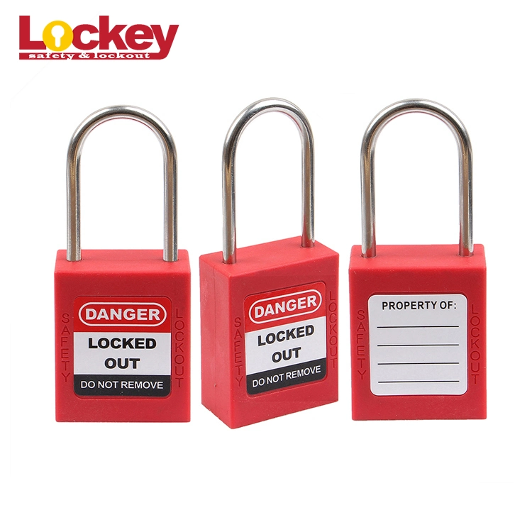 Loto 44mm Stainless Steel Shackle Dia 4mm Safety Padlock with Colorful Bodies