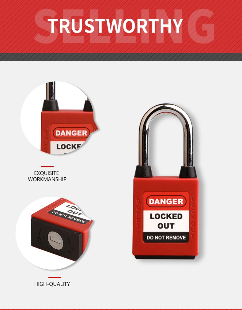 Industry Loto Isolation Safety Padlock Safety Lockout Tagout Safe Lock Manufacturer