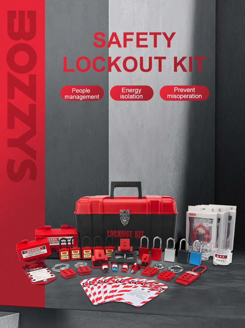 Industrial Electrical and Valve Lockout Tagout Kit Locks Can Be Freely Combined and Matched for Industrial Lockout-Tagout