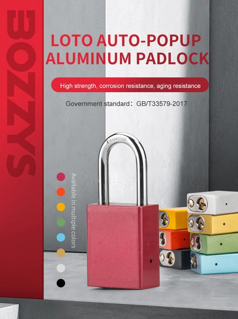 Wholesale Aluminium Lock Body 5 Color Safety Lockout Padlock