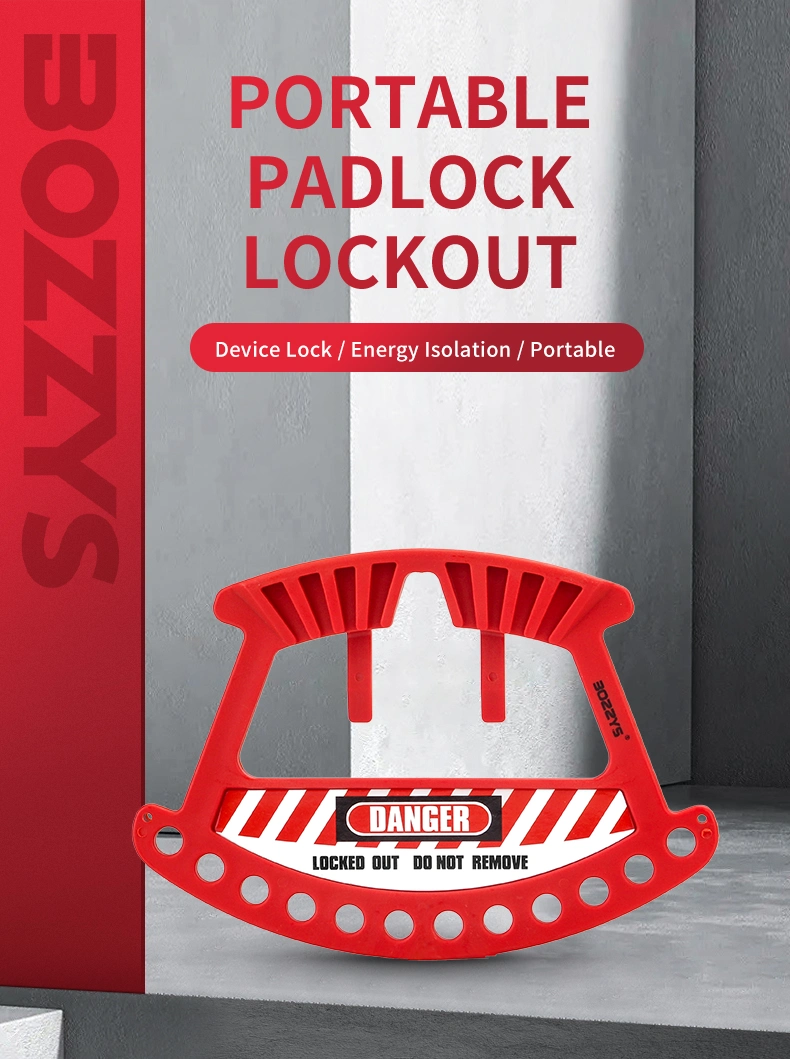 Portable Padlock Lockout for 12 Padlocks