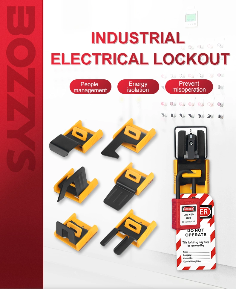 Safety Emergency Stop Lock Electrical Circuit Breaker Lockout