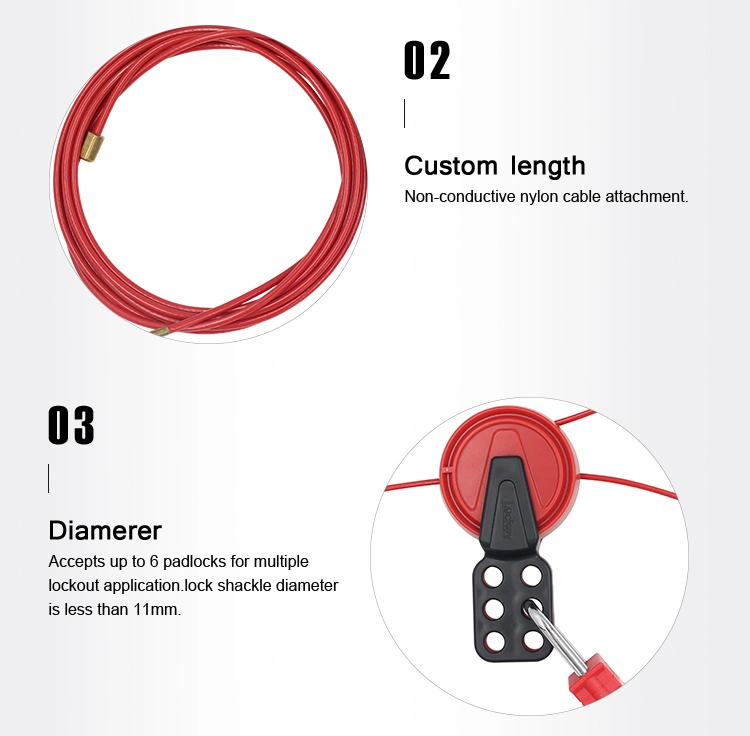 New Plastic Safety Adjustable Cable Lockout (CB21)