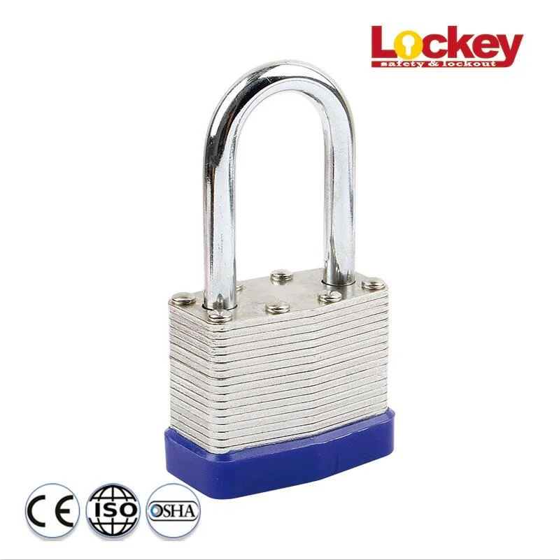 Keyed Alike Industrial Laminated Steel 25mm Shackle Safety Padlock