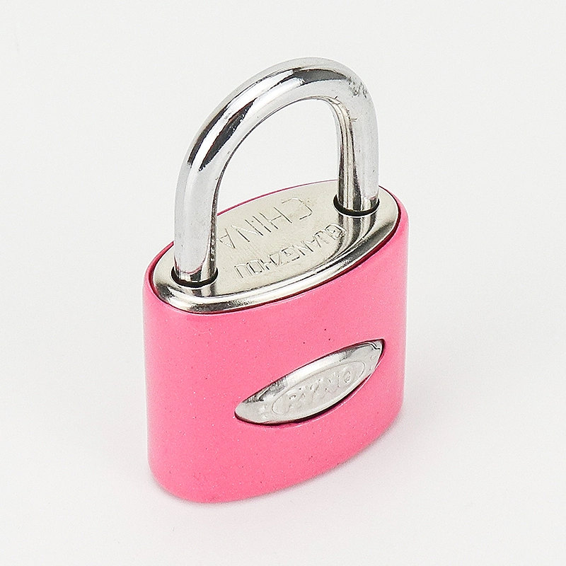 High Security Three Size Shackle Custom Logo Colored Aluminium Padlock Supplier