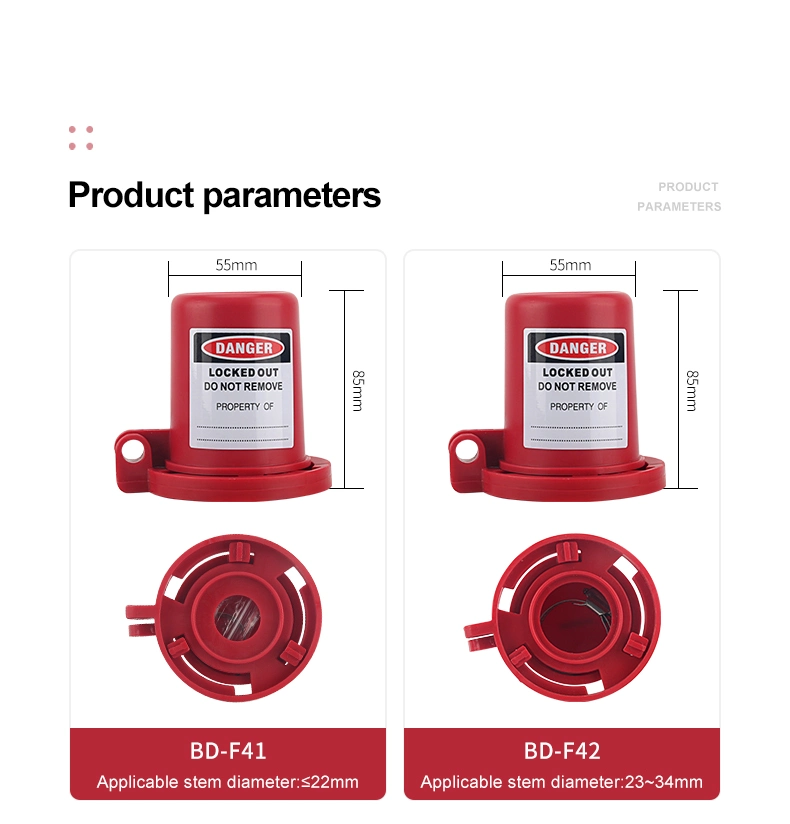 Plug Valve Lockout, Plastic Lockout for Valve