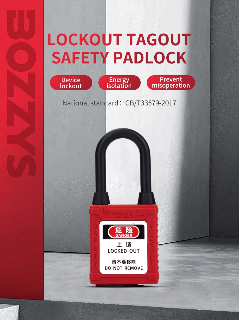 Bozzys 38mm Nylon Shackle Safety Padlock