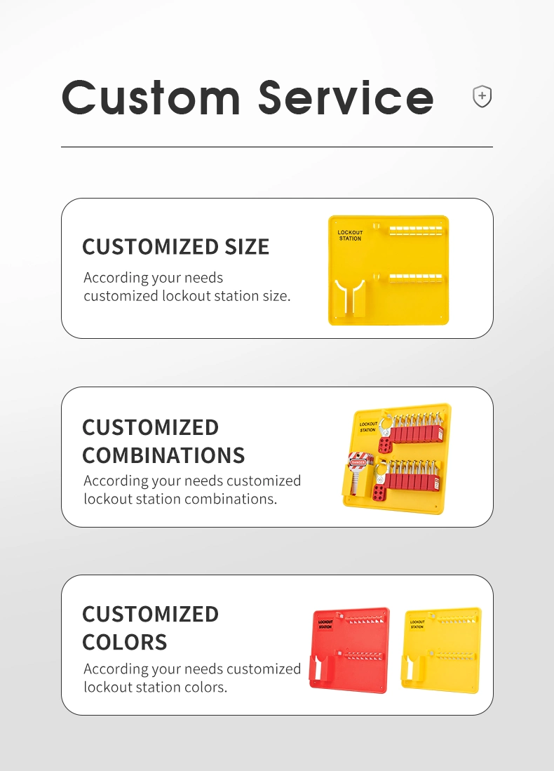 Can Accommodate 16 Locks Lockout Station Board with Lockout Hasps and Tags