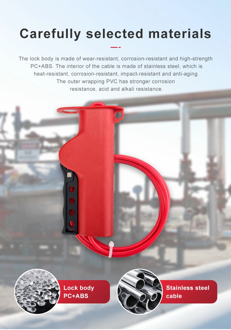 Cable Lockout Tagout Used in Industrial Safety Lock