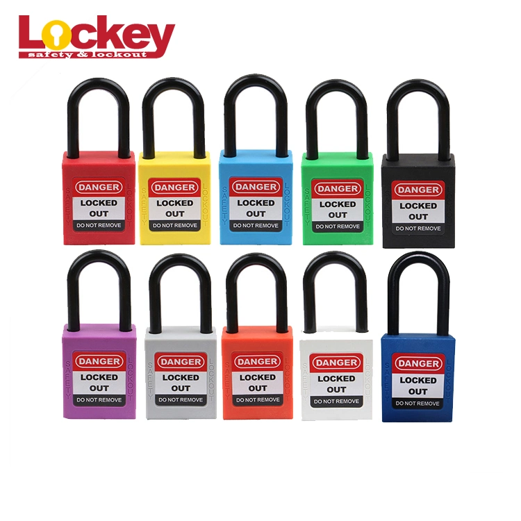 China Lockey Loto Safety OEM&ODM Nylon Shackle Safety Pad Lock