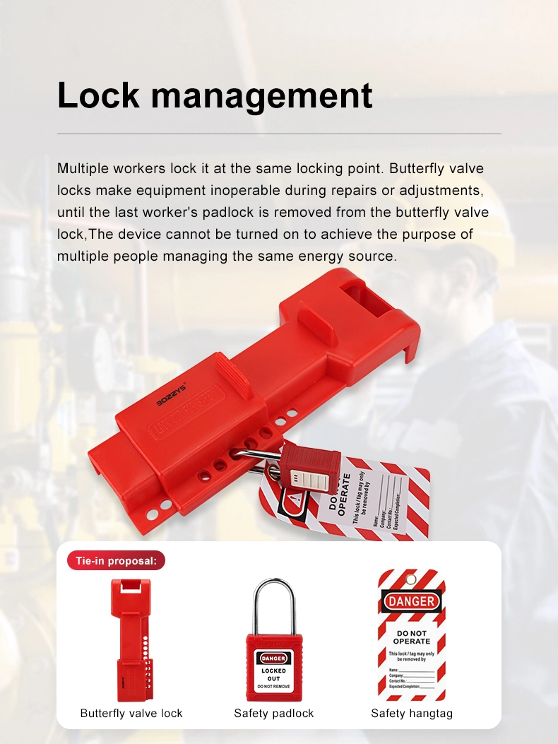 Bozzys Factory PP Safety Butterfly Valve Lockout