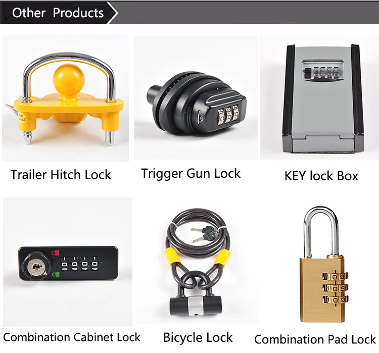 Yh9206 4-Digit Combination Padlock with Double End Looped Steel Cable Adjustable Combo for Bike Luggage &amp; More Fixed Wire Lock Bicycle Helmet Passw