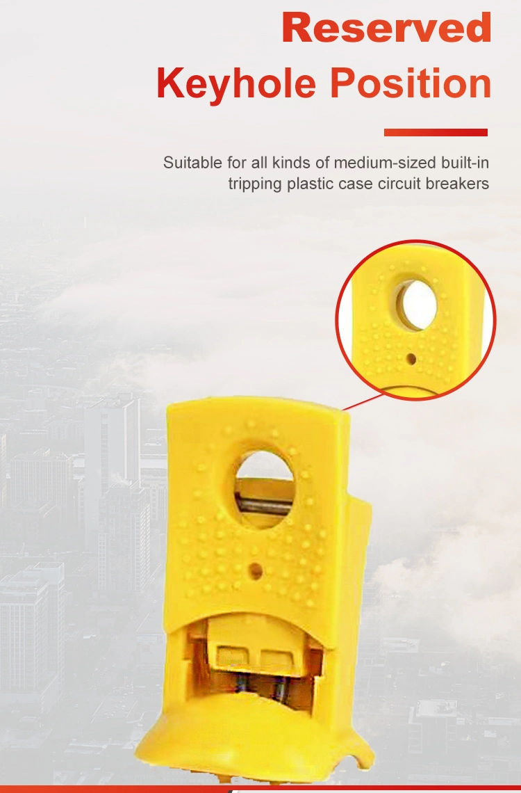 Industry Yellow Miniature Circuit Breaker Lockout Tagout Isolation Safe Lock Wholesale