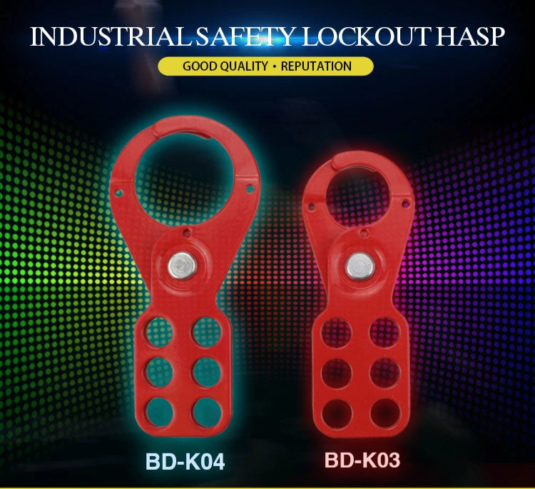 Bozzys Customized Design Steel Material Red Safety Lockout Hasp