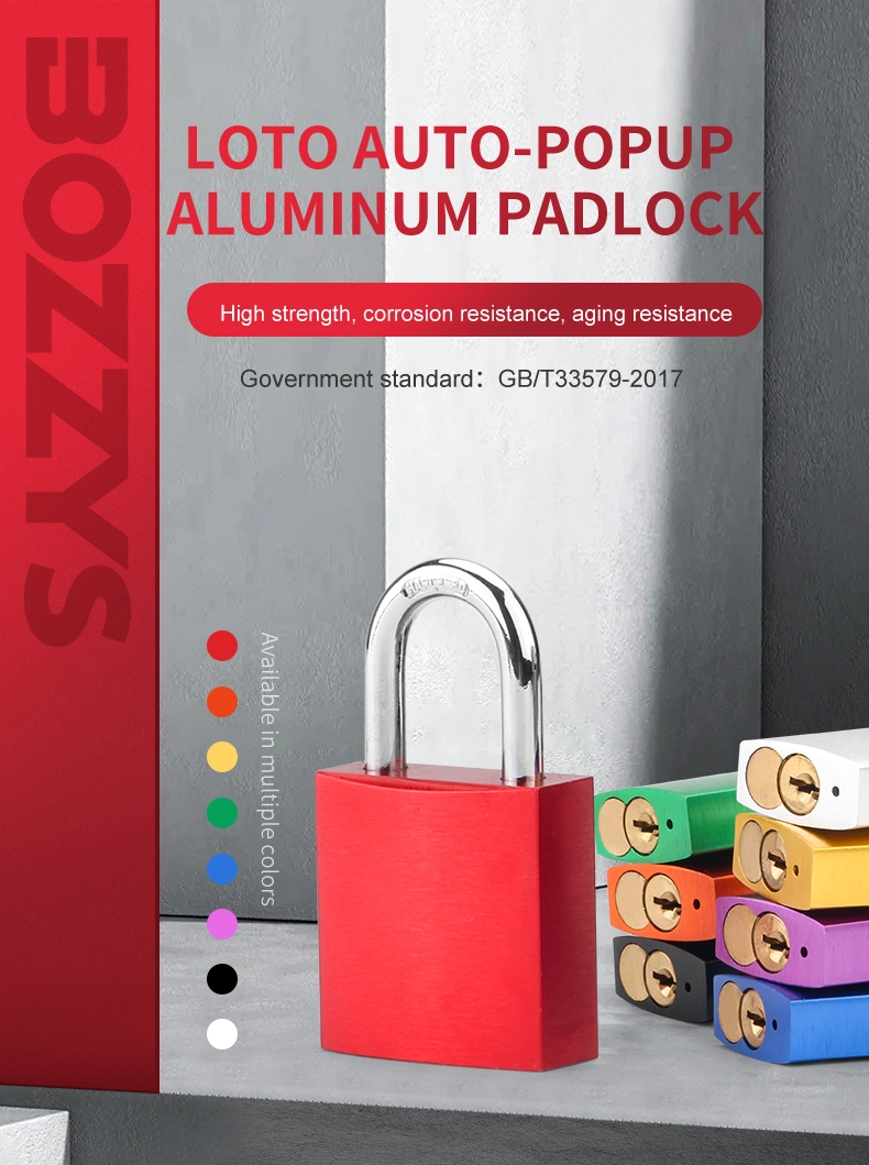 Small Compact Aluminium Padlock with 5*20mm Steel Shackle for Insulation Lockout/Tagout