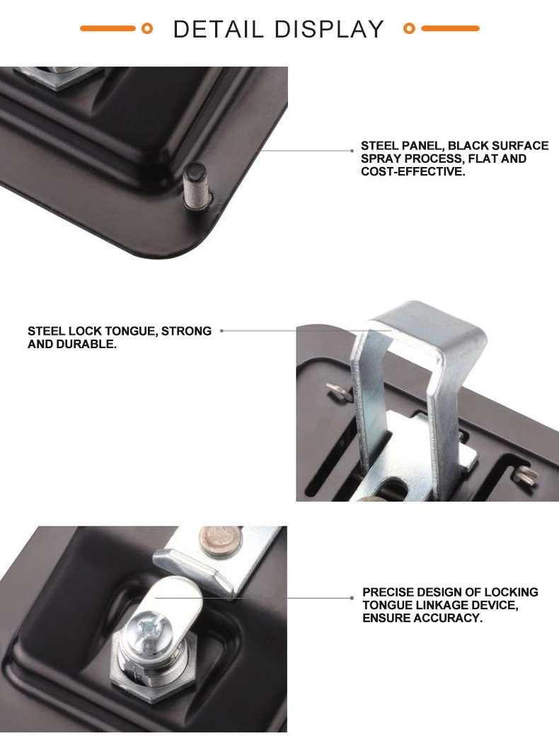 Bus Luggage Storehouse Rotary Paddle Marine Sliding Door Handle Lock Latch