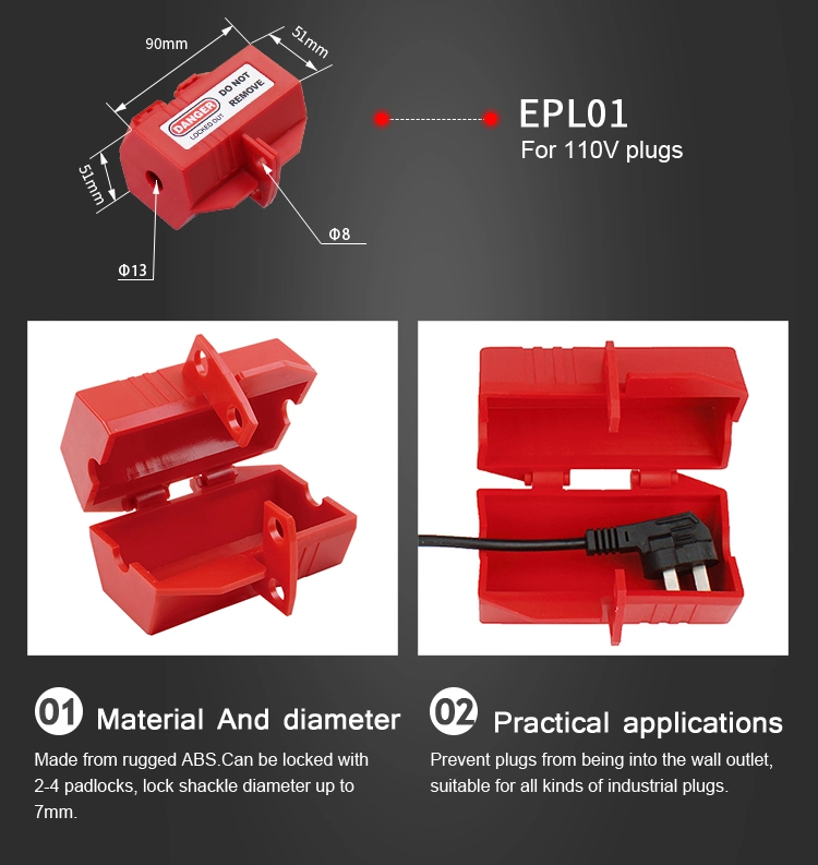 Elecpopular High Demand Import Products High Quality Waterproof Insulation Electric Plug Safety Lockout (EPL02)