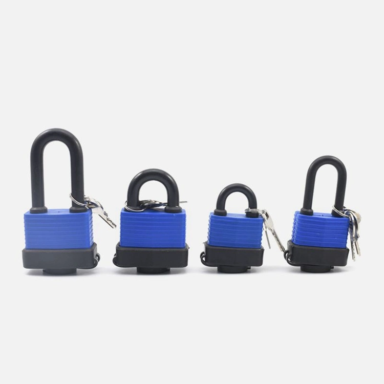 Yh1652 Laminated Waterproof Padlock Weather Resistant Outdoor Padlock with 2PCS Keys