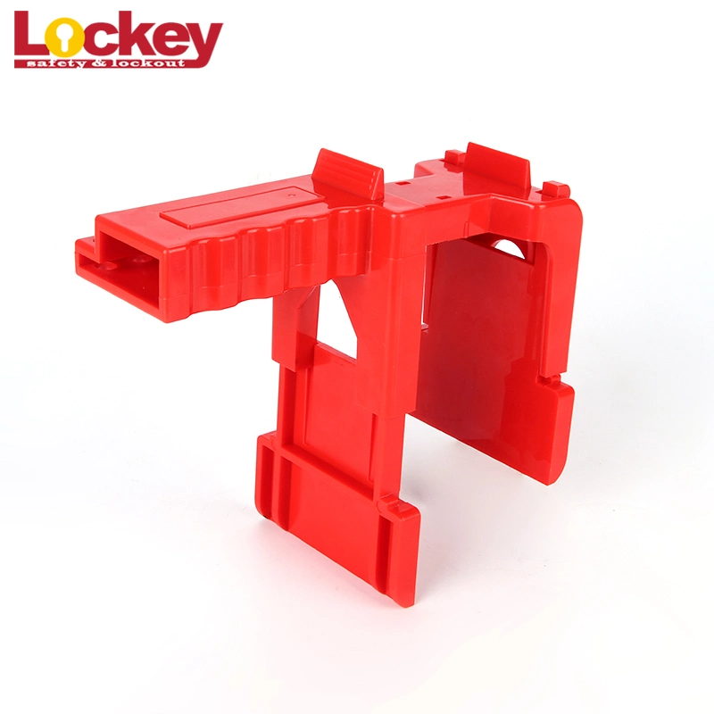 Red ABS Plastic Material Adjustable Ball Valve Lockout for Pipes (ABVL03F)