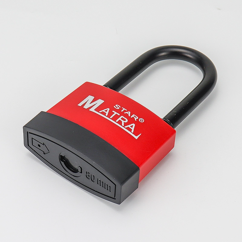 Industrial Safety Lockout Tagout Plastic-Coated Waterproof Lock Padlock