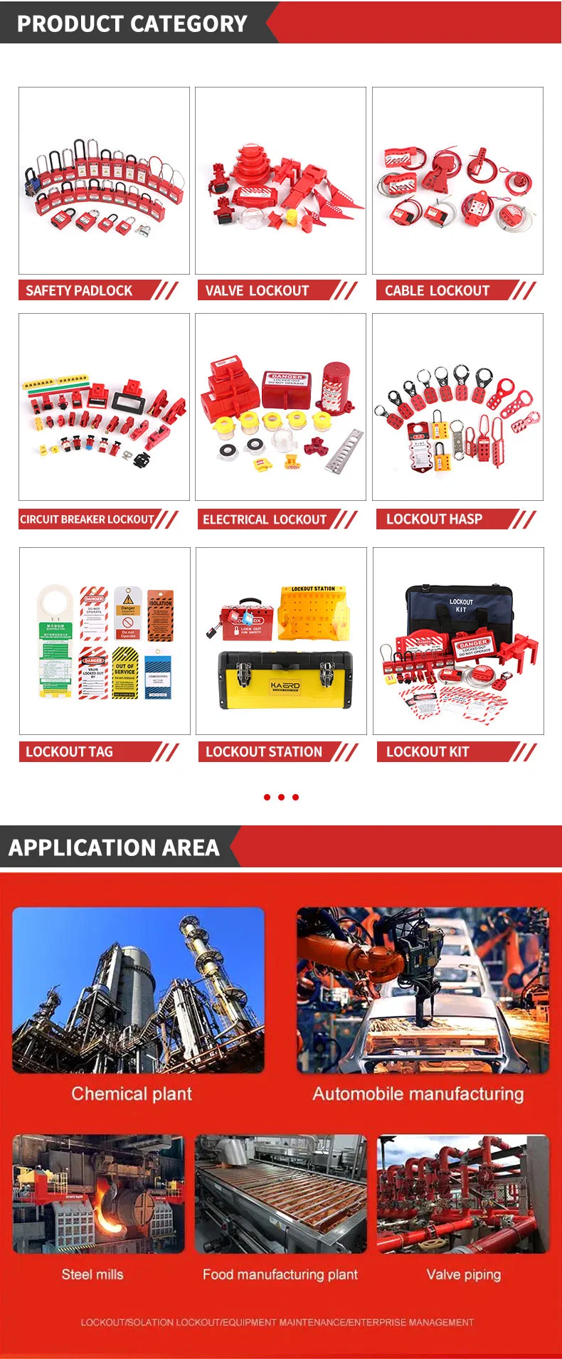 ABS Material Industrial Safety Gas Cylinder Lockout Tagout Security Lock Loto Manufacturer
