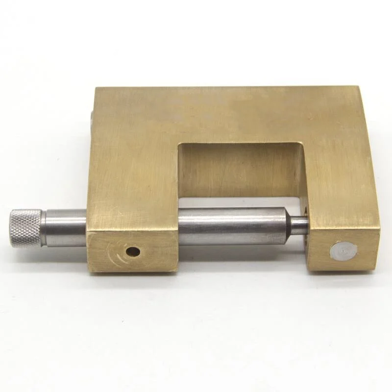 Rekeyable 70mm-100mm Heavy Duty Removable Cylinder Keyed Alike Brass Rectangular Padlock with Master Key