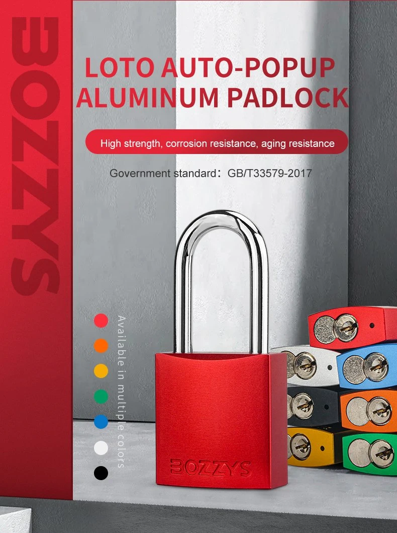 Bozzys 38mm Color Aluminum Padlock with Master Key