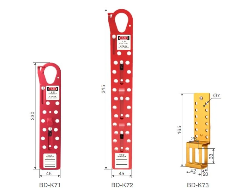 Holds Op to 24 Padlocks Aluminum Large Sliding Lockout Hasps