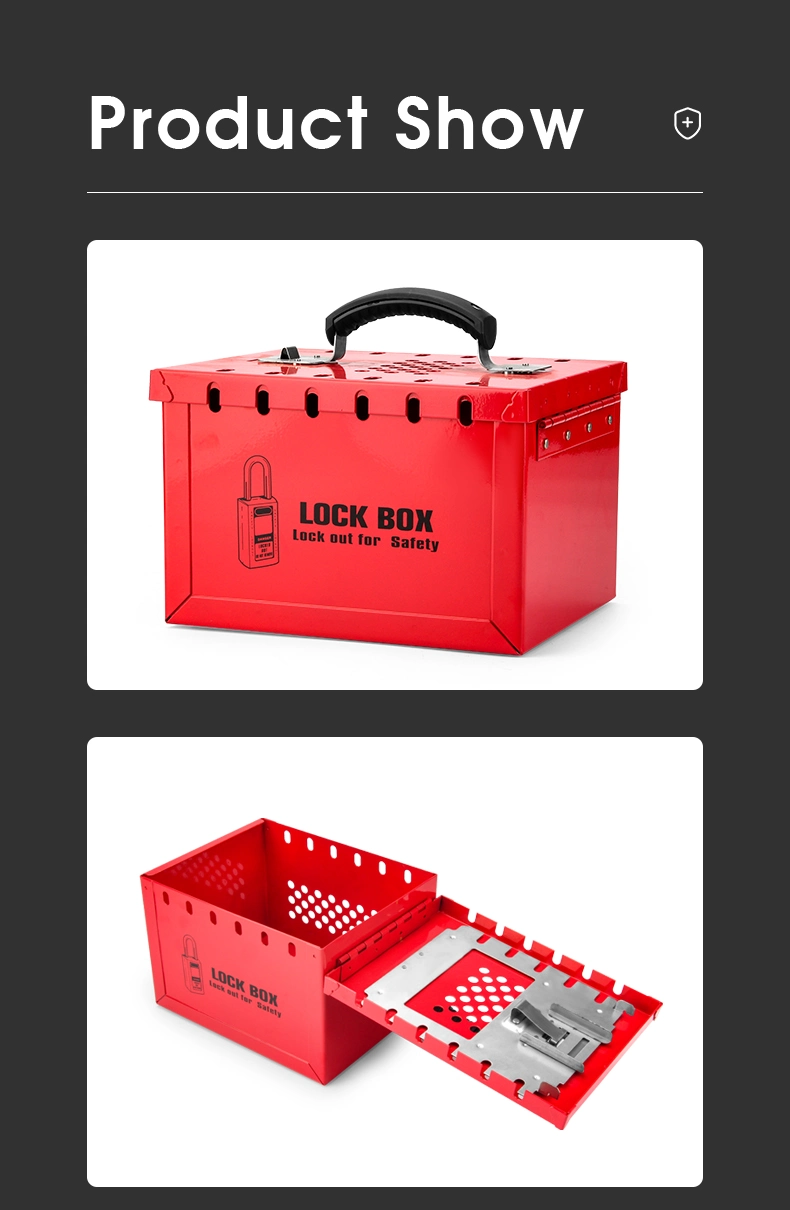 Bozzys Allow 12 Padlocks Steel Portable Safety Lockout Box