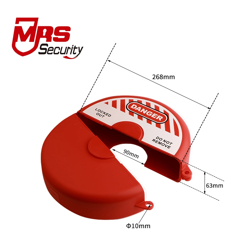 Mzf05 Red ABS High Quality Safety Valve Lockout Loto Safe Lockout Tagout