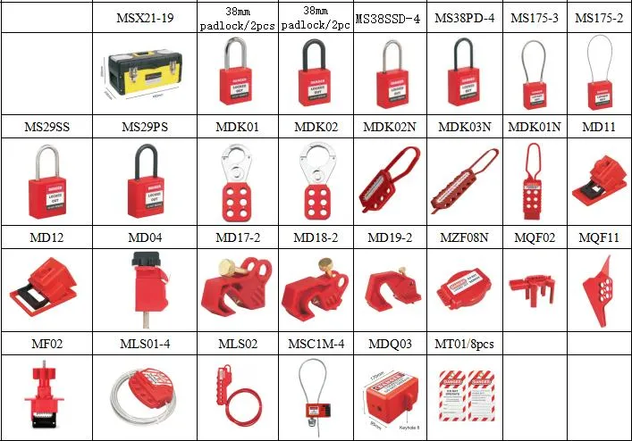 Loto Industry Safety Padlock Lockout Tagout Kit Safe Lock Manufacturer