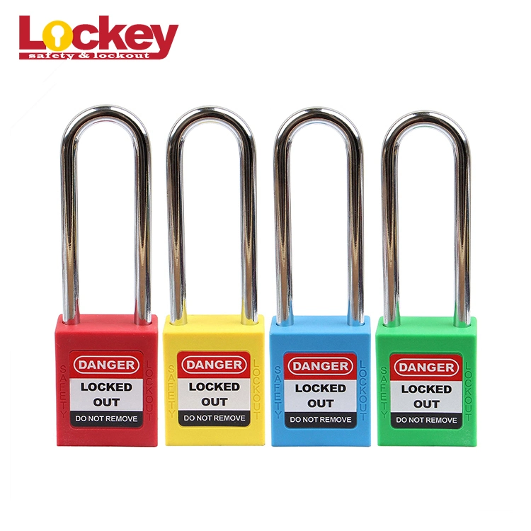 Loto 76mm Steel Shackle Safety Padlock with Colorful Bodies