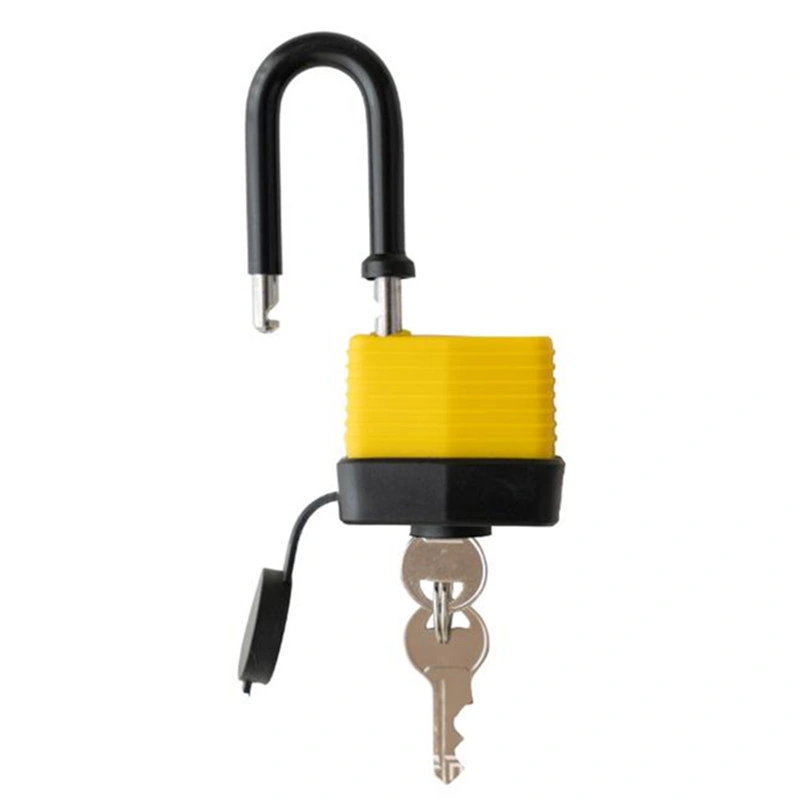 Safety Long Shackle Waterproof Laminated Padlock with PVC Cover