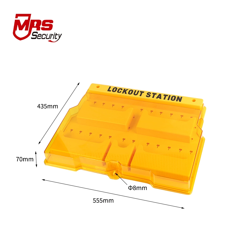 Loto Station Yellow Plastic Safety Padlocks Lockout Station Msz03 for Safety Lock