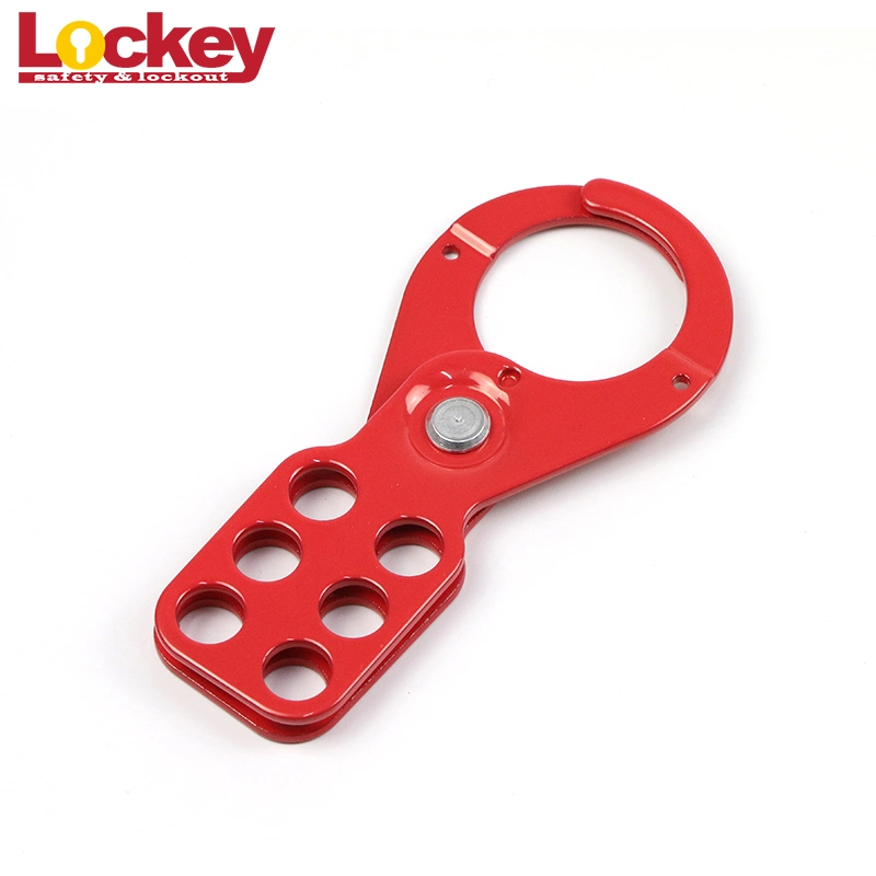 Manufacturer 6 Padlock Holes Steel Jaw Clamp Safety Lockout Hasp