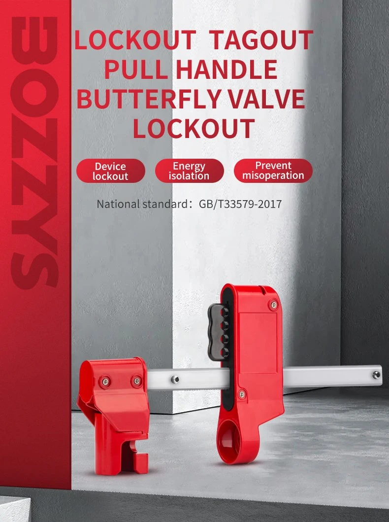 Pull-Handle Sanitary Butterfly Valve Lockout
