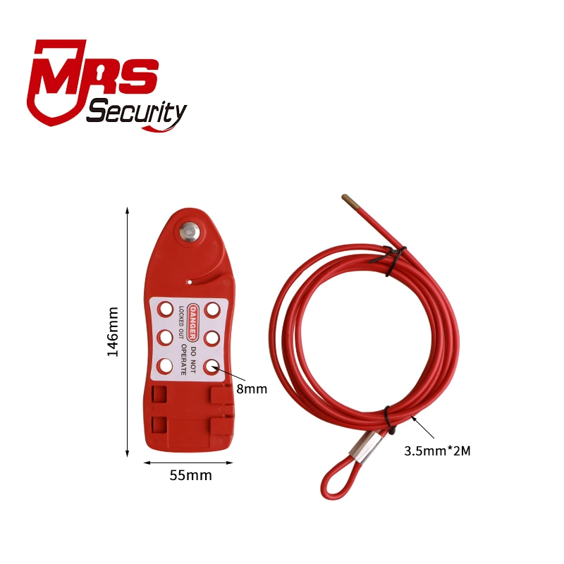 Adjustable Steel Wrapped in Plastic Cable Lockout Tagout Loto Security Lock Manufacturer