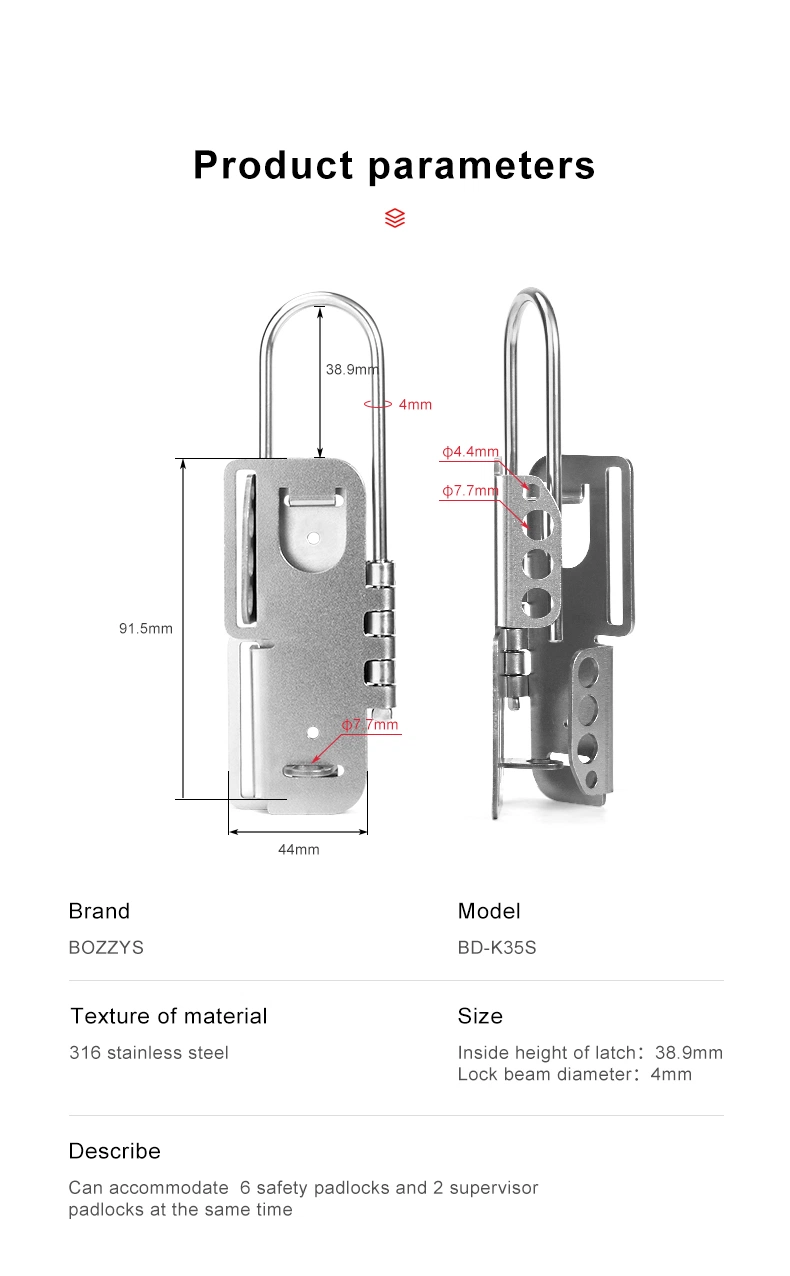 Stainless Steel Butterfly Tamper Lockout Hasp