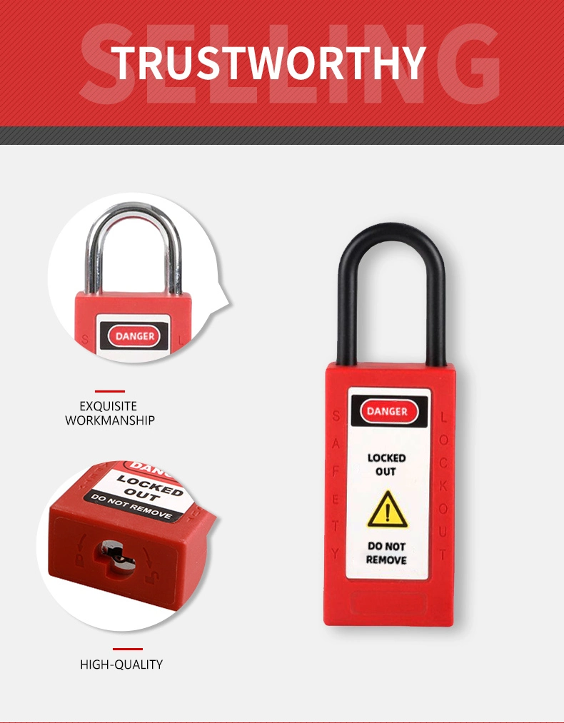 38mm Long Body Safety Padlock Security Lockout Tagout Safe Lock Manufacturer