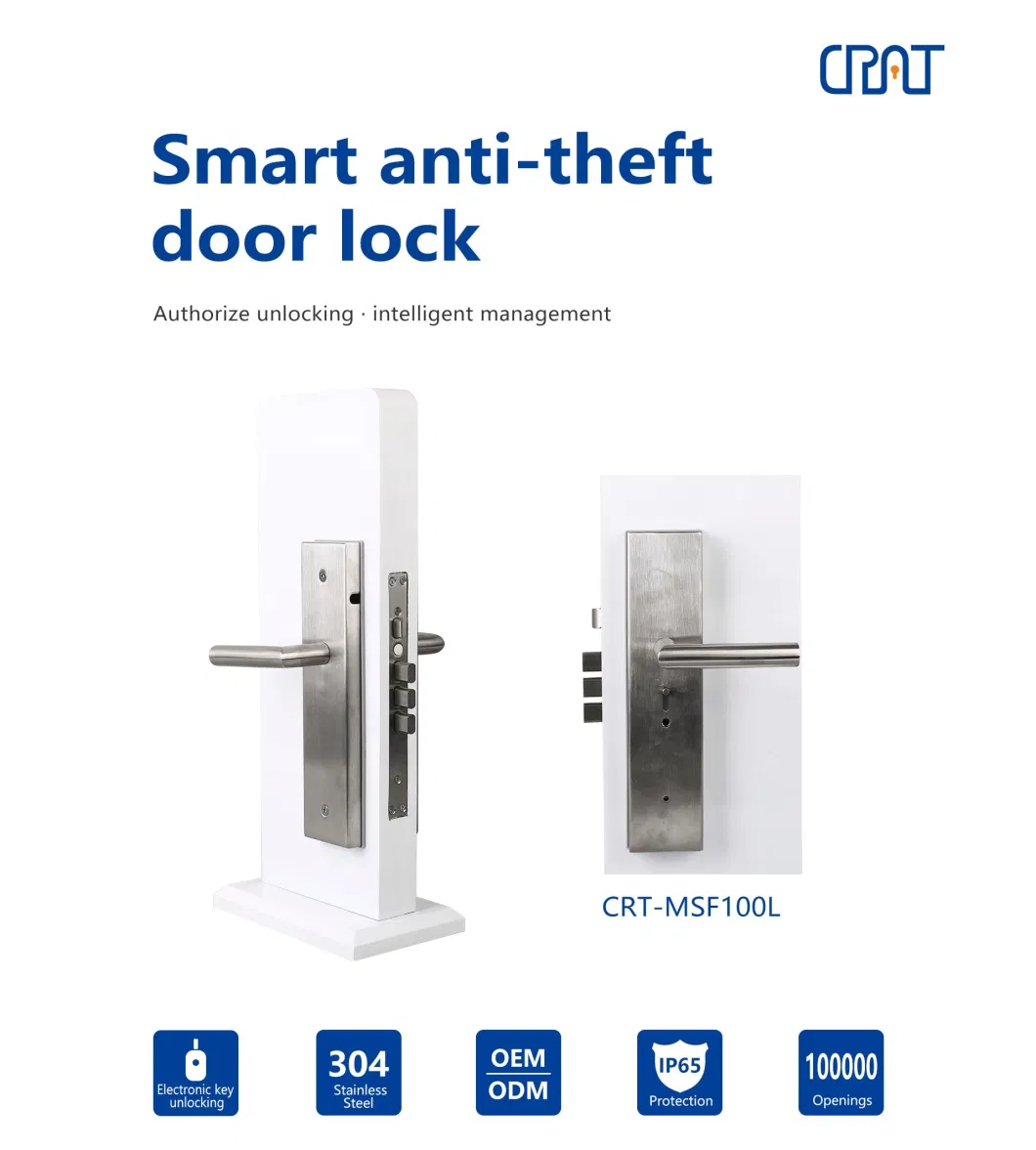 Top Security Key Management Unlock Record Anti-Theft Door Lock for out Door