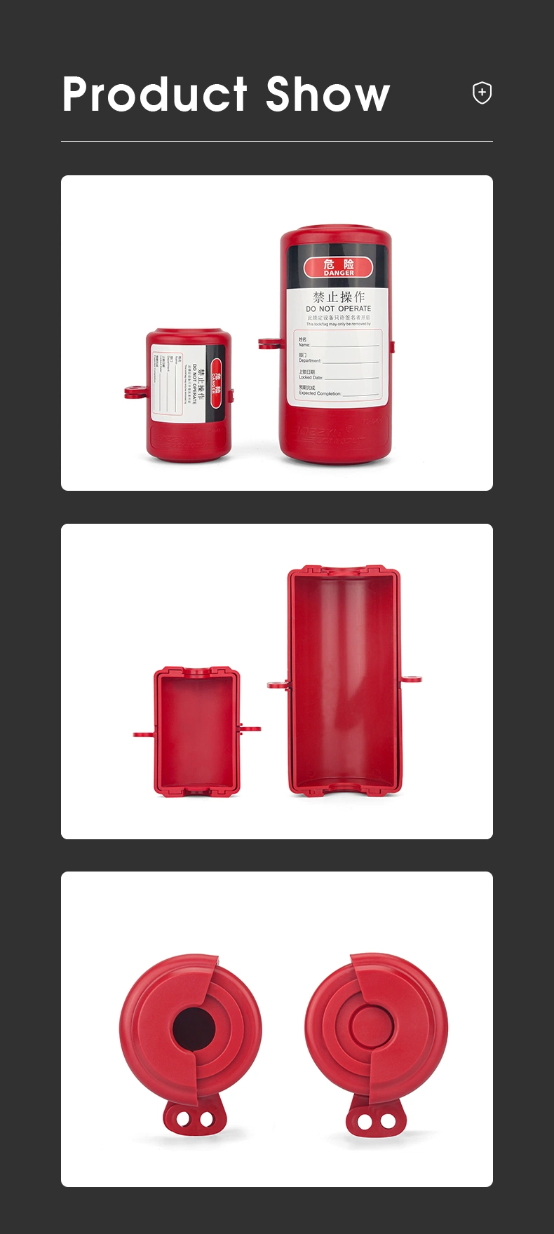 Rotating Electrical Plug Lockout for All Kinds of Industrial Plug Safety Lock