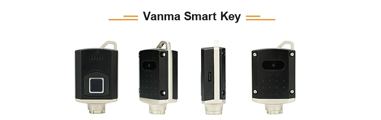 Vanma Logistic IP68 SUS304 Stainless Steel Flexible Authorization Anti-Theft Battery-Free Operation Passive Smart Padlock with Unlock Report Fingerprint Key