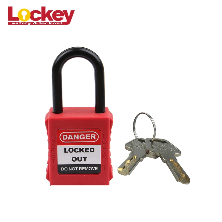 Lockey Loto High Quality OEM&ODM Nylon Shackle Safety Padlock