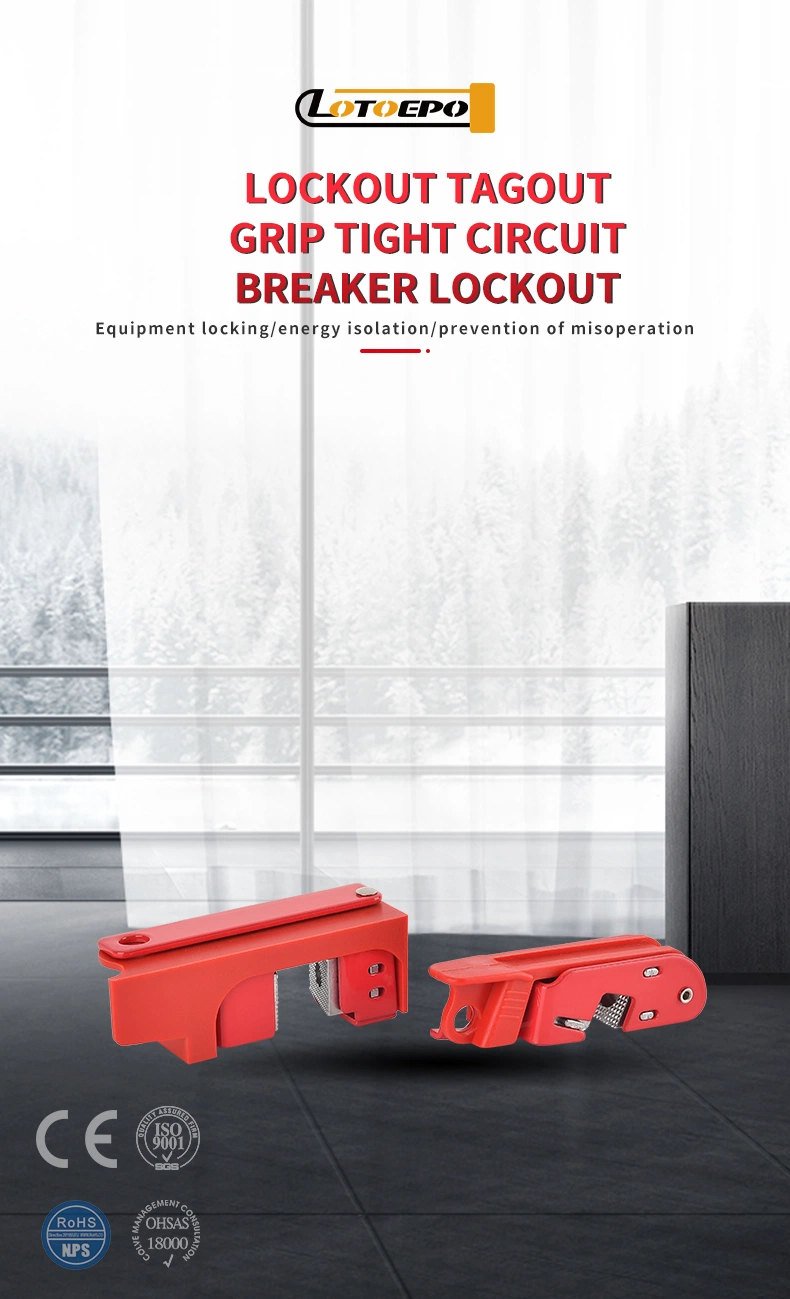 Quality Standard Plastic Grip Circuit Breaker Lockout for Safety Electrical Loto