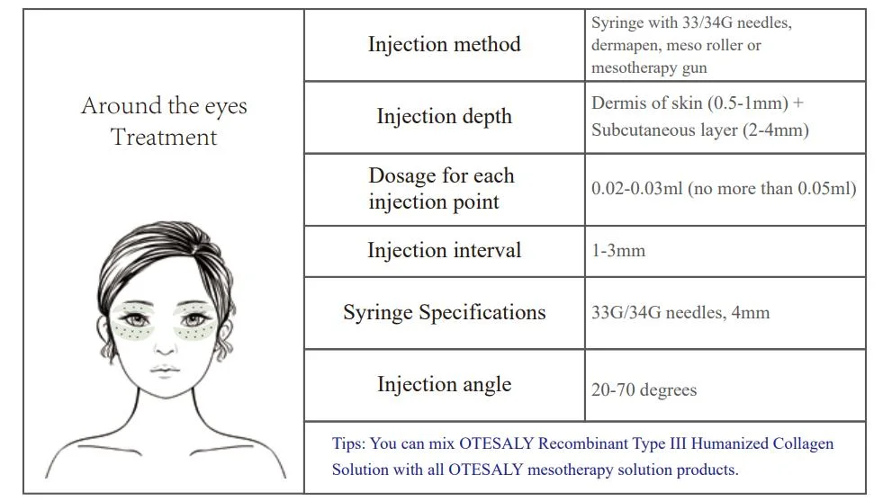 Otesaly Baby Collagen Injection SPA Skin Booster Mesotherapy Skin Rejuvenation Skin Brightening Solution